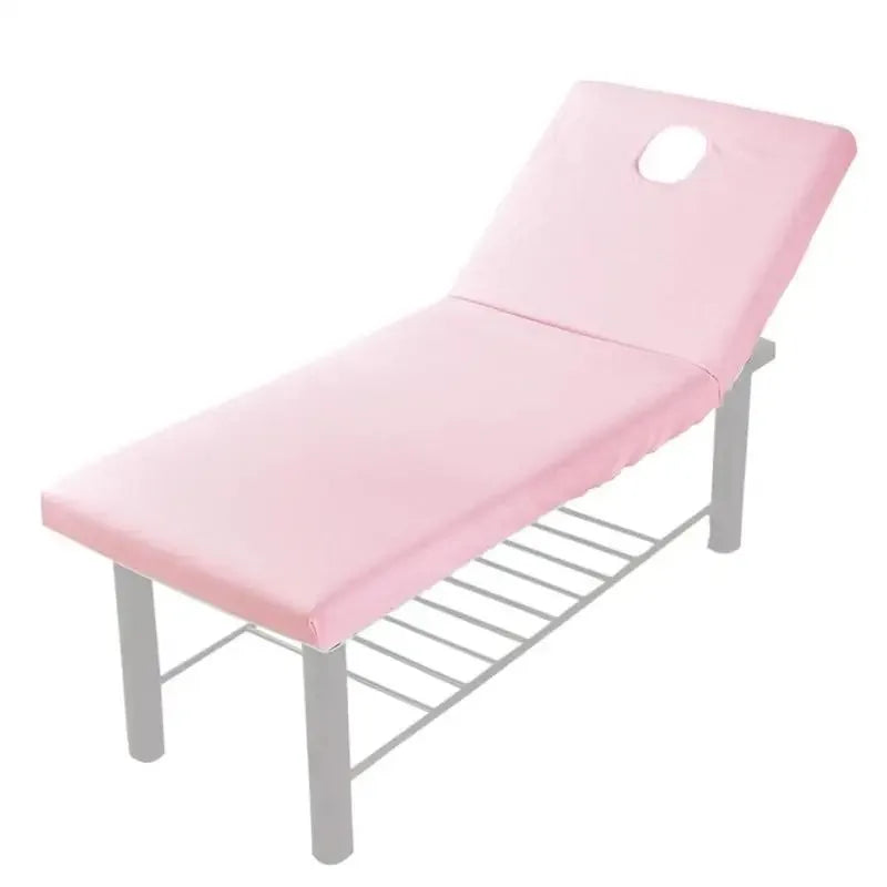 couvre lit massage table gris rose blanc bleu jaune uni moderne élastique polyester coton