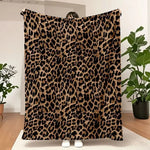 couverture léopard polyester moderne portable toutes saisons tissu polaire imprimé bébés rectangle voyages