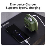lampe poche rechargeable led vert moderne aimant clips