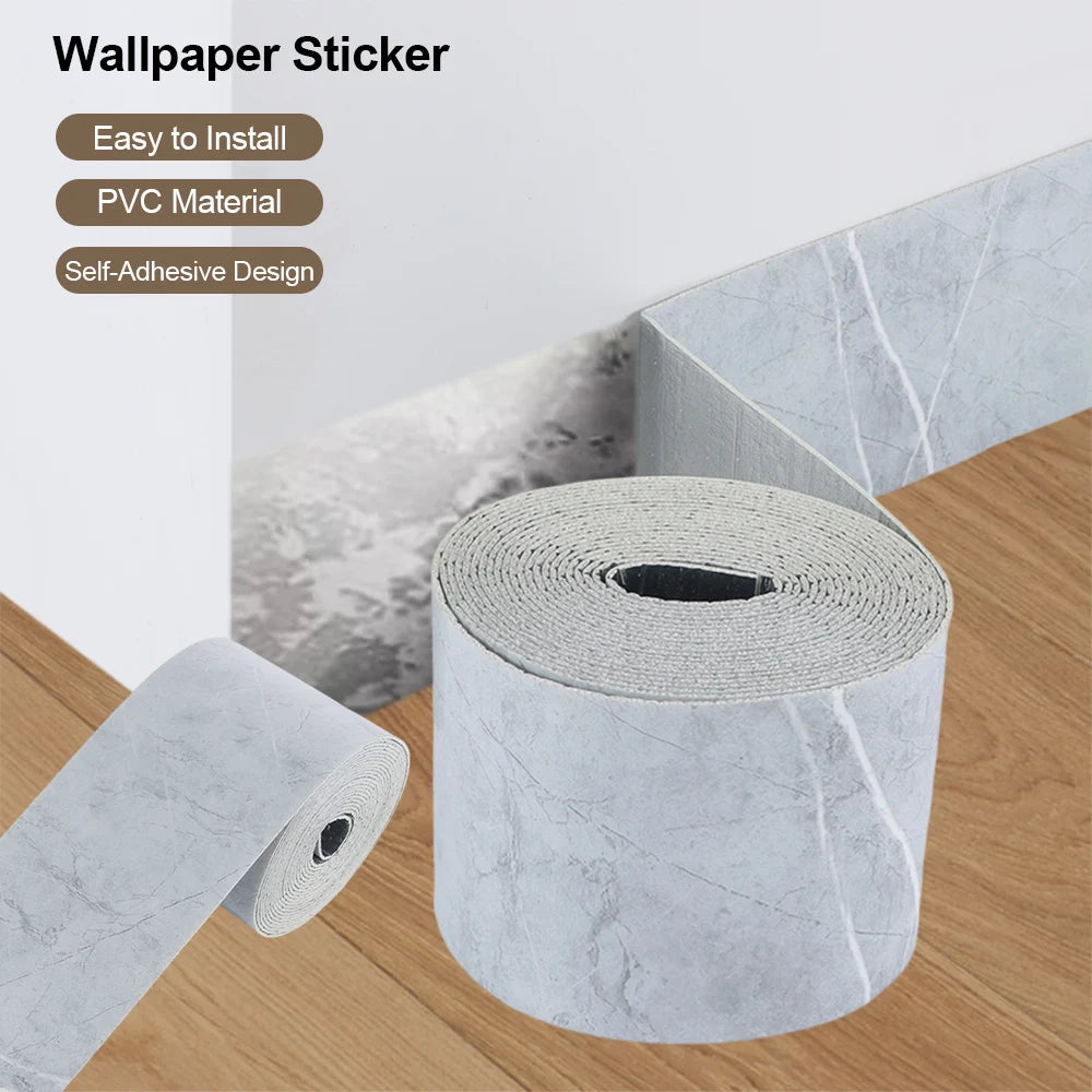 papier peint autocollant marbre gris clair blanc moderne 5m 10cm résistant taches imperméable mur