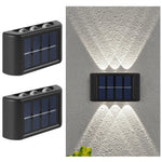 lampe murale solaire led extérieure étanche automatique nuit jardin patio décoration moderne minimaliste up