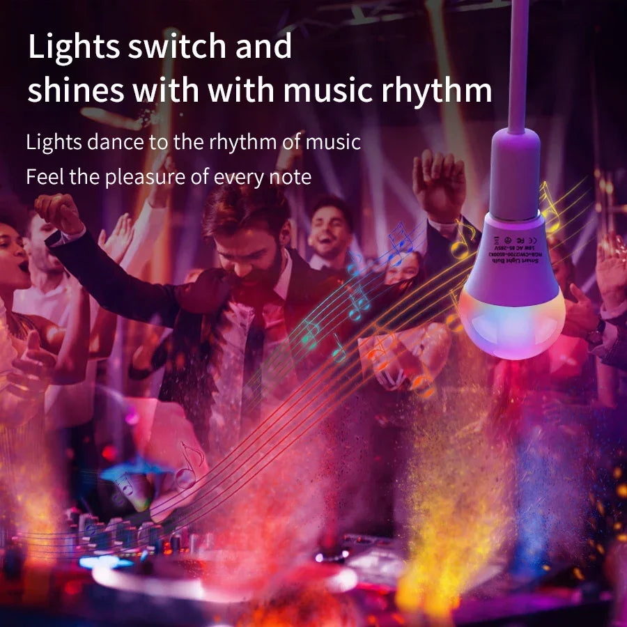 ampoules led intelligentes e27 10w 15w 20w blanc multicolore moderne smart alexa google
