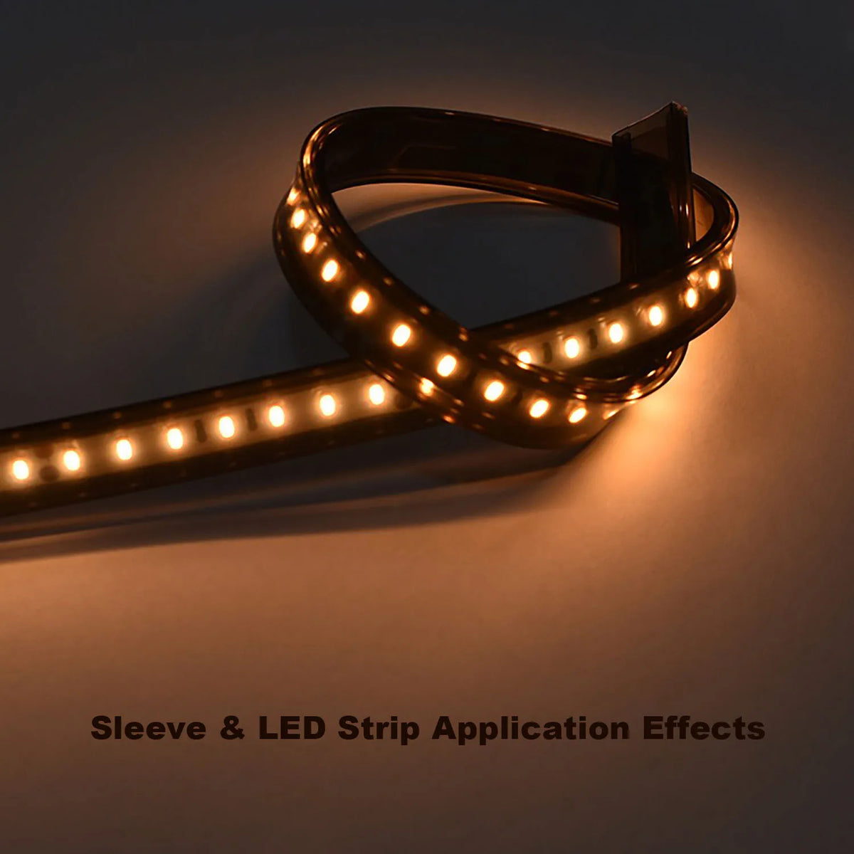 ruban led moderne noir translucide étanche ip67 12 mm silicone neon