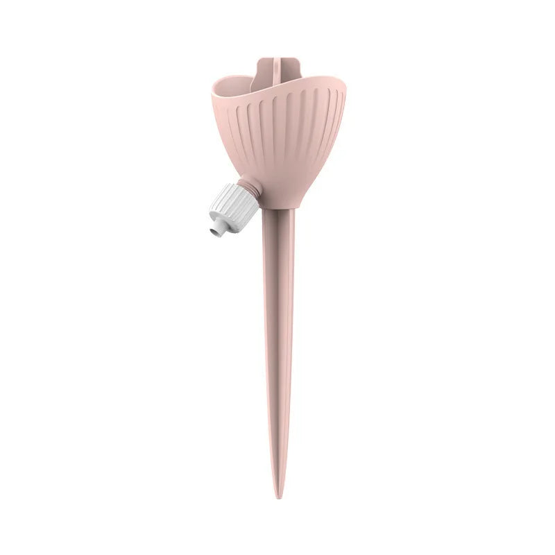 arroseur automatique goutteur lent valve ajustable bouteille universelle moderne bleu clair ridges verticales insertion