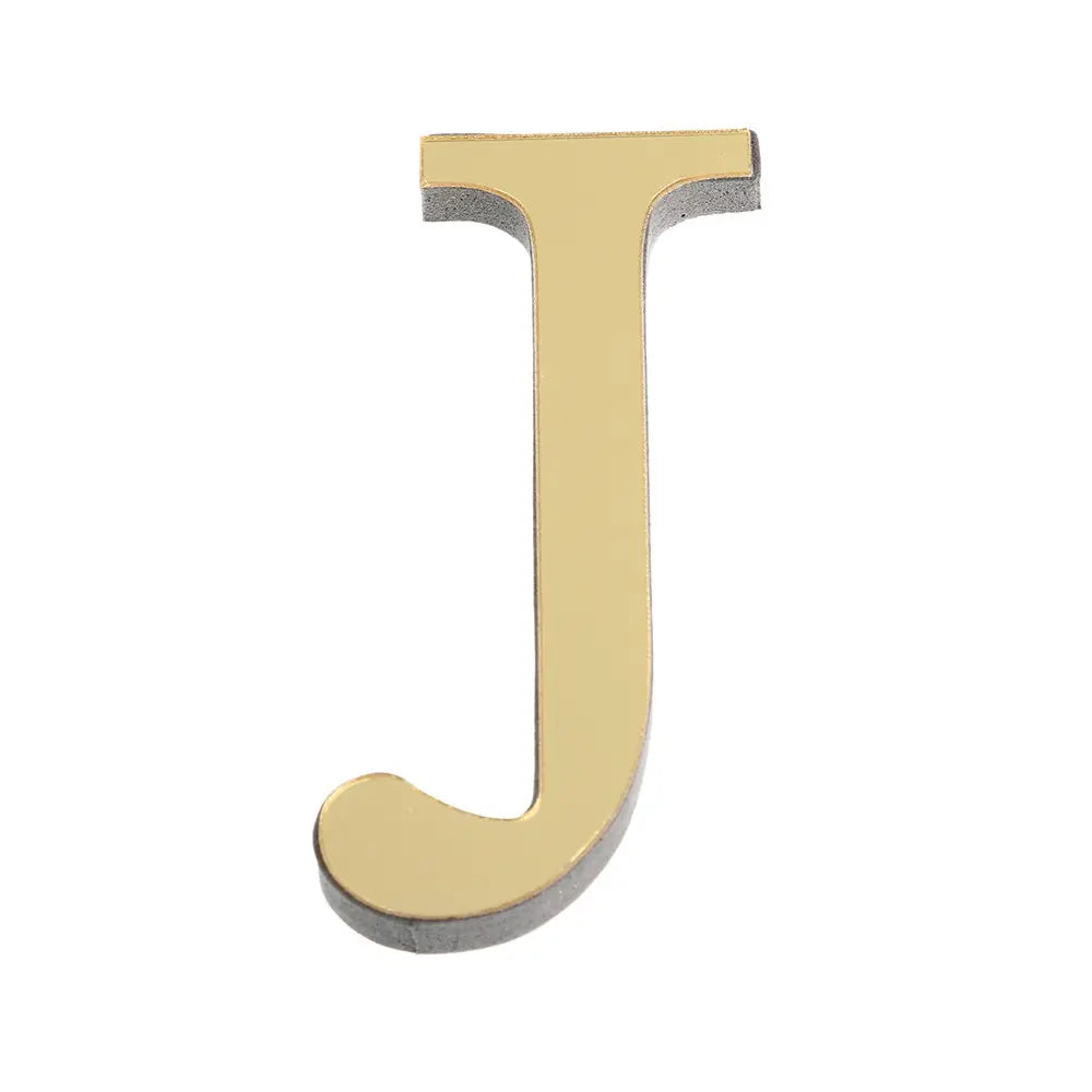 lettres decoratives adhesives ornementales classiques dorées lisses decoration murale festive chambre
