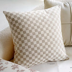 coussins décoratifs moderne fleur motif floral minimaliste polyester non toxique respectueux environnement beigeclair