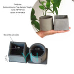moule silicone pot plante carré rond reutilisable moderne gris mat opacité