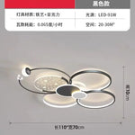 plafonnier led or moderne circulaire points lumineux blanc noir chambre salon