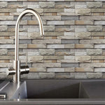 panneaux decoratifs mur gris beige blanc aspect pierre naturelle adhesifs modernes rustiques pieces 28cm