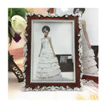cadre photo mariage résine or argent classique décoratif transparent fixationsarrière 10x15cm 13x18cm