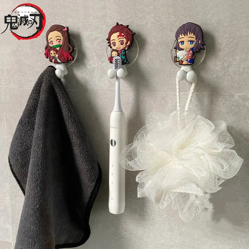porte brosse dents porte serviette cartoon demon slayer salle bain accessoire enfant mignon personnages