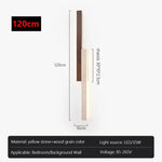 applique murale moderne pierre naturelle marron foncé led mur 130cm cuisine chambre salon