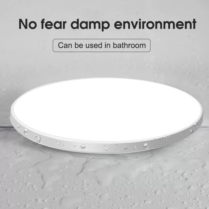 plafonnier led rond blanc moderne lampe plat minimaliste salon cuisine chambre