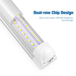 tube led blanc haute luminosité 2000lm aluminium moderne clips fixations