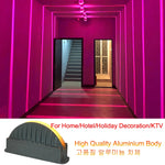 projecteur mural led moderne 7w gris rouge vert jaune violet bleu projections géométriques ip65