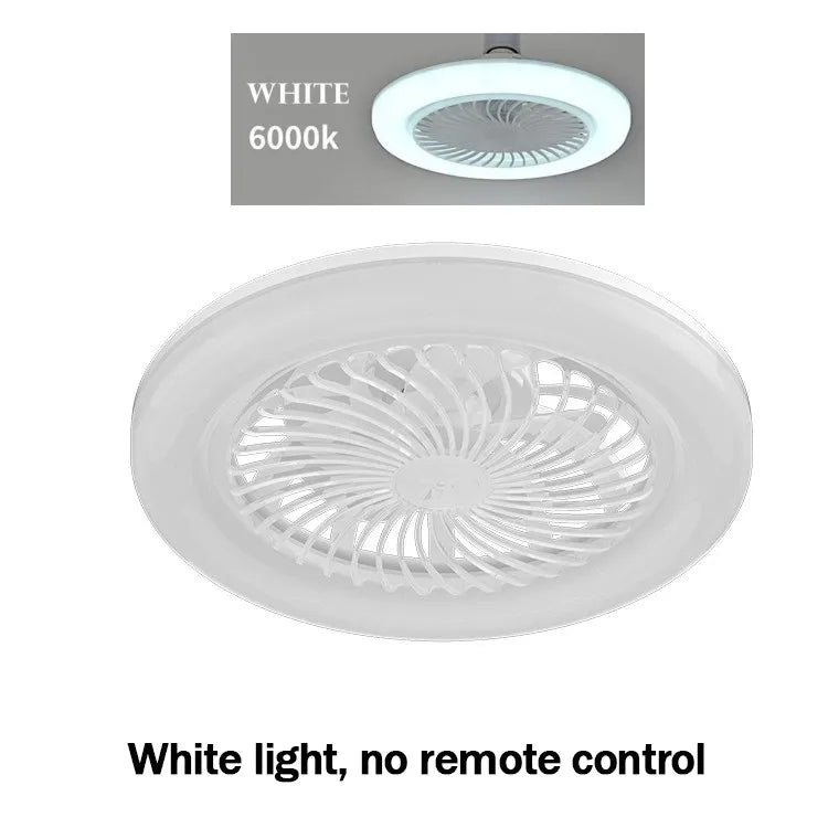 ventilateur lampe led vitesses télécommande intensité variable moderne blanc