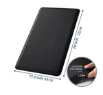 tapis sol noir uni moderne antidérapant lavable adhésif 44cm 71cm PVC