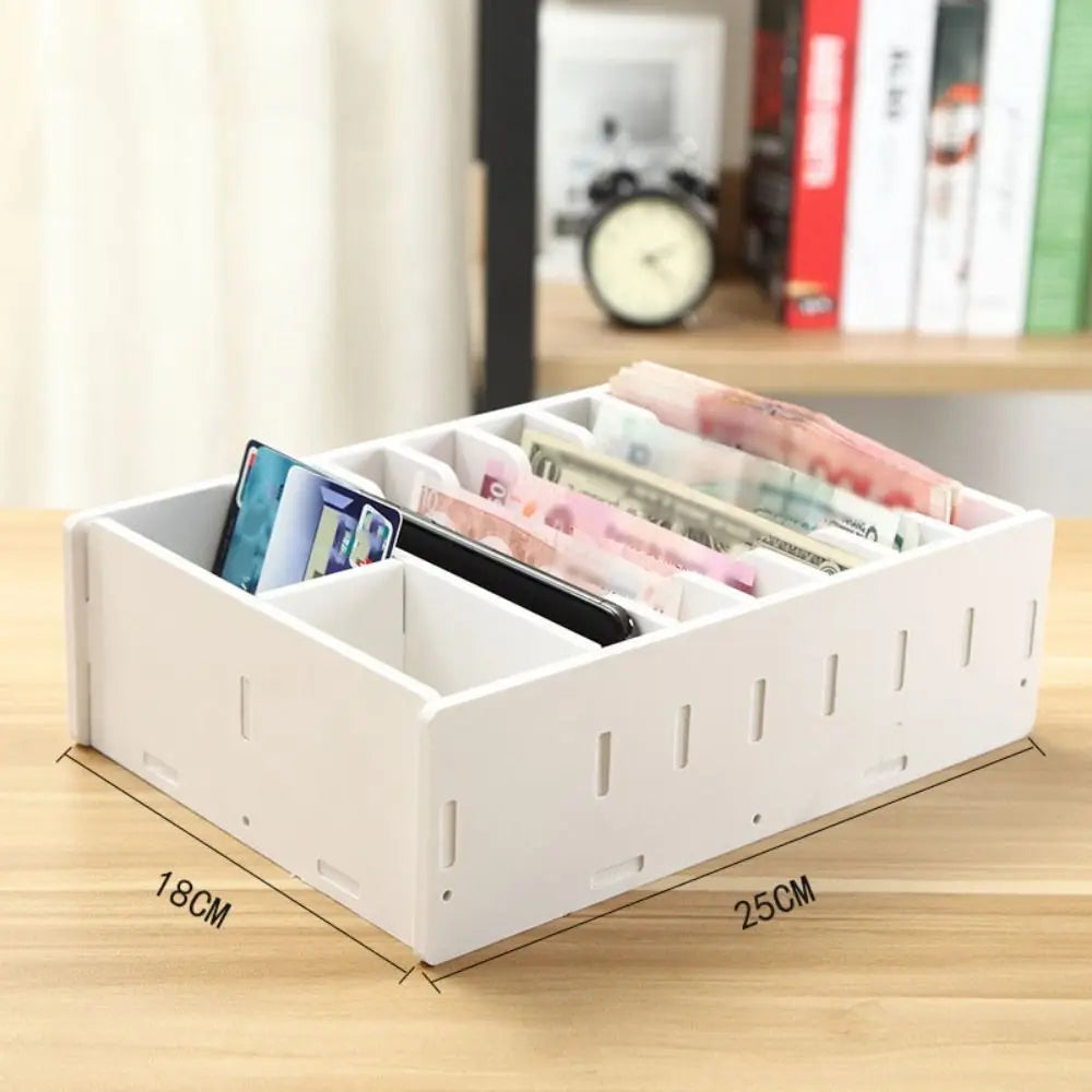 boîte rangement blanc texture minimaliste étagère empilable transparente multifonctionnelle