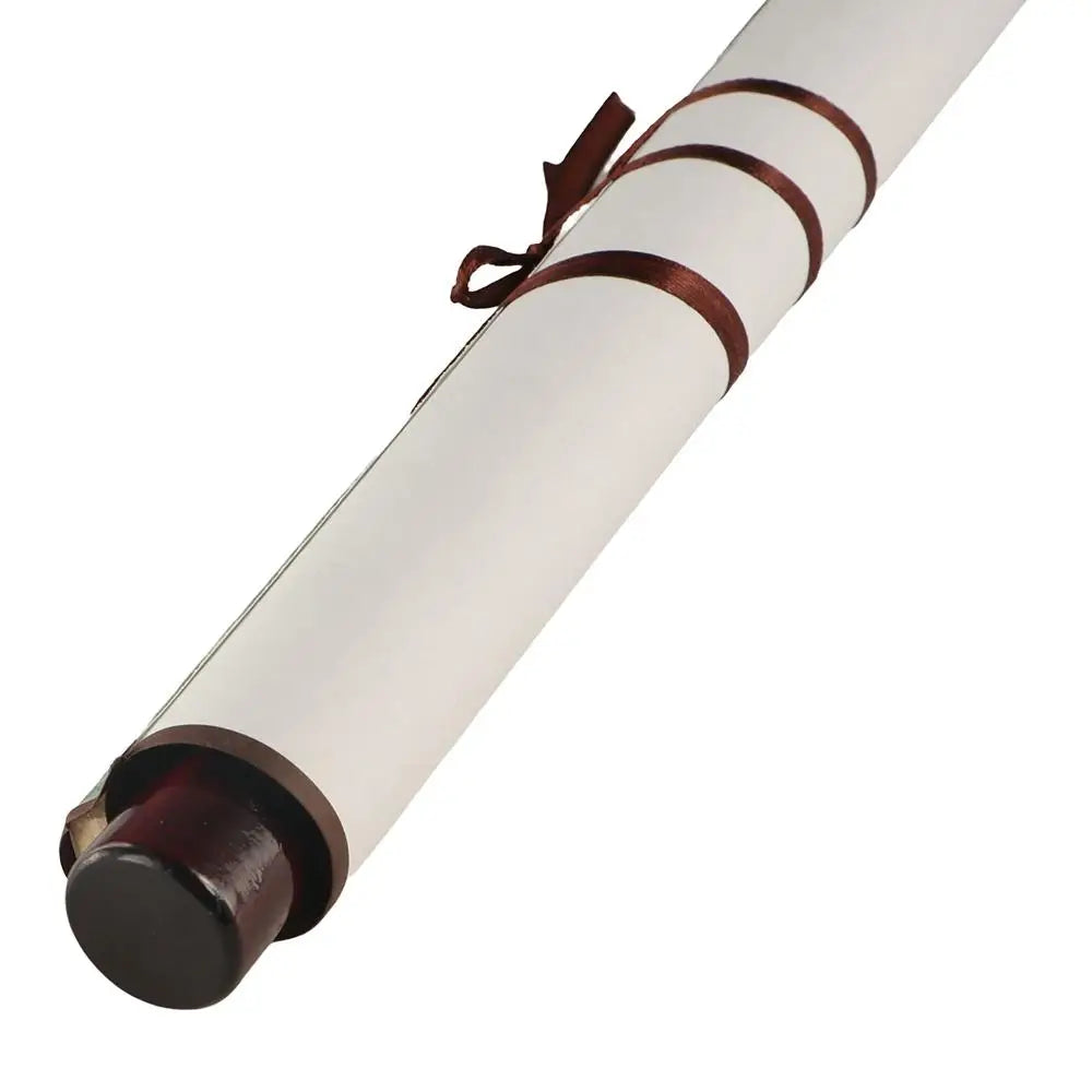 rouleau papier peint imprimé floral ruban fixé traditionnel décoration maison blanc vert suspendu