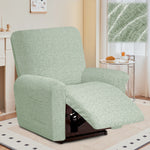 housse fauteuil inclinable beige clair tissu petits points noirs protection siège salon moderne extensible