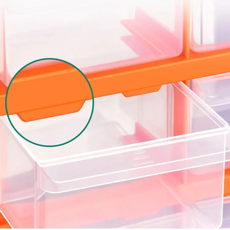 Boîte de rangement avec cases ajustables