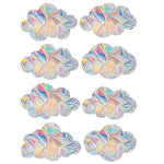 sticker decoratif multicolore geometrique moderne adhesif coeurs papillons champignons feuilles lune echangable fenetre maison