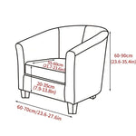 housse fauteuil club velours extensible canapé place salon coussin