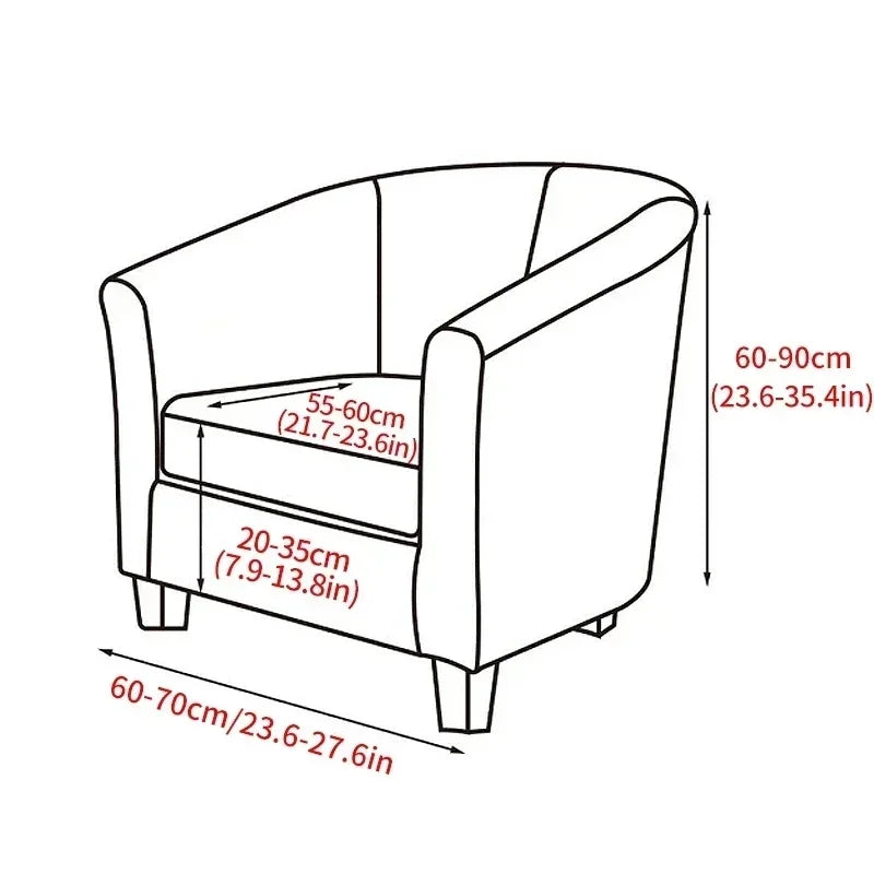 housse fauteuil club velours extensible canapé place salon coussin