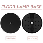base lampe sol noir moderne vis fixe poids lourd stable sans abatjean