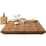 plateau table bois naturel moderne scandinave porte serviette vase