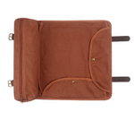 sac outils barman tissu texturé compartiments élastiques sangles réglables vintage utilitaire cocktails
