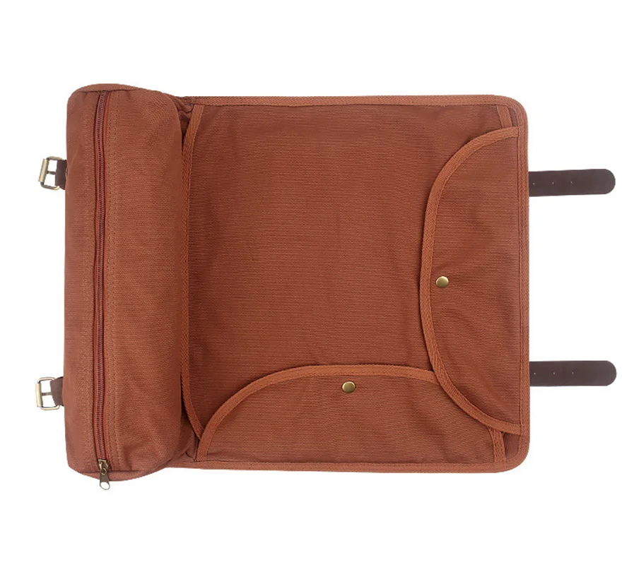 sac outils barman tissu texturé compartiments élastiques sangles réglables vintage utilitaire cocktails