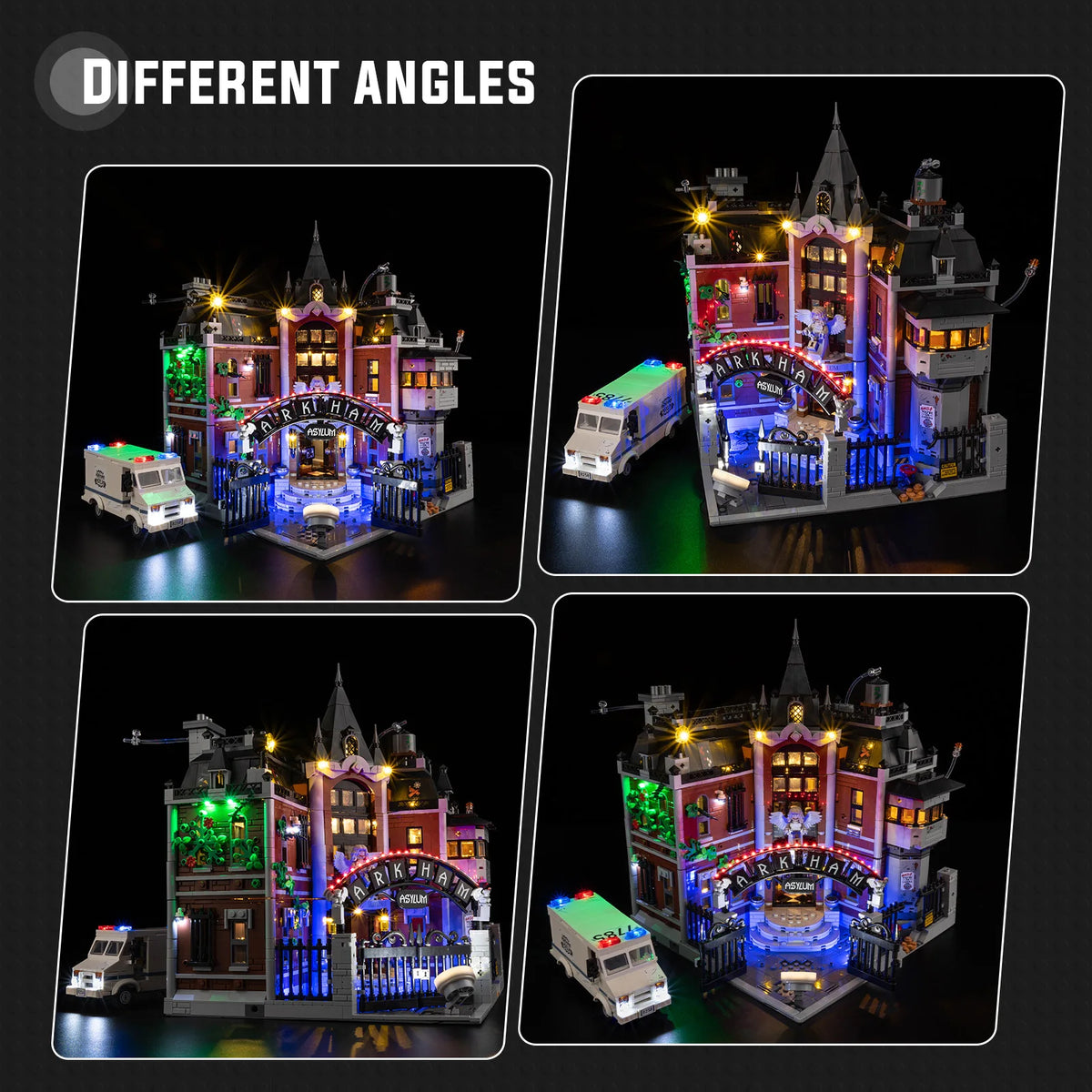 enseignes lumineuses led kit lego gothique architecture détails fenêtres porte ambulance classique fantastique sciencefiction