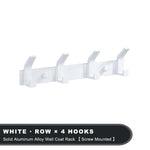 porte serviettes mural blanc moderne crochets cordons rangement salle bain minimaliste