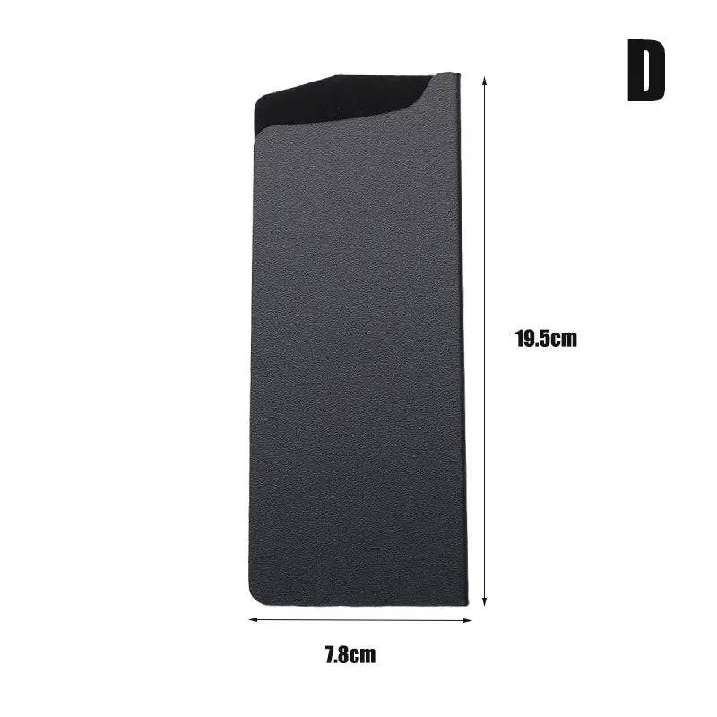 protège couteau noir adhésif durable moderne protection cuisine matériau métal