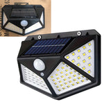 lampe solaire extérieure moderne capteur mouvement waterproof ip65 led noire opalique