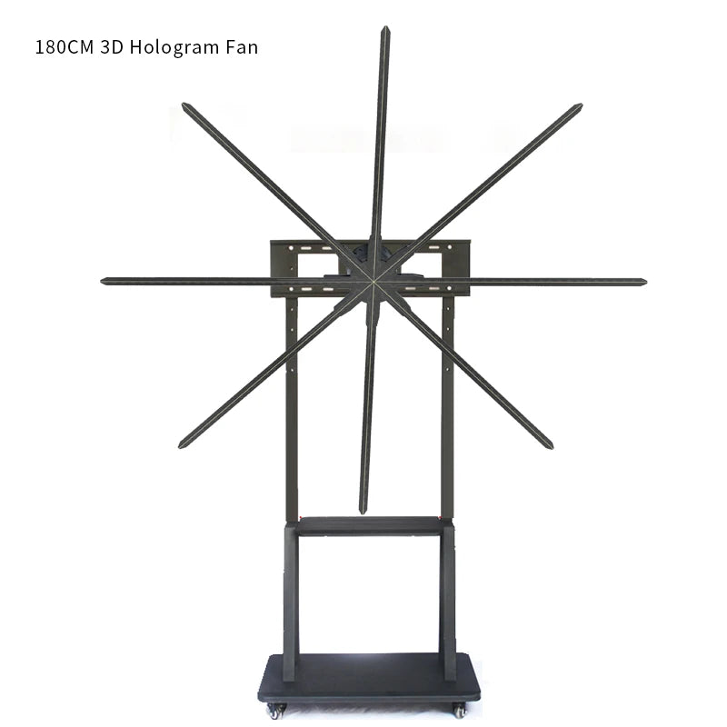 support holographique 3d noir structure métallique moderne 100cm 150cm 180cm