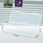 boîte rangement transparente moderne compartiments plastique empilable articles divers