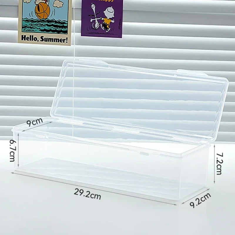 boîte rangement transparente moderne compartiments plastique empilable articles divers