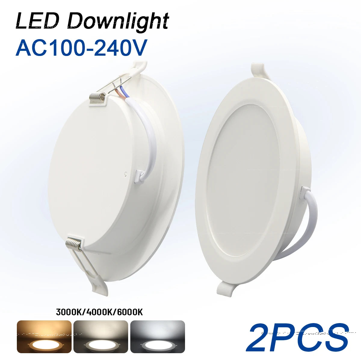 spot led downlight blanc 24w 20w 17w 14w 10w clips ac100v240v moderne éclairage cuisine
