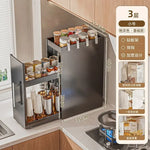 rangement cuisine blanc hexagones moderne multi usages étages poignées condiments outils