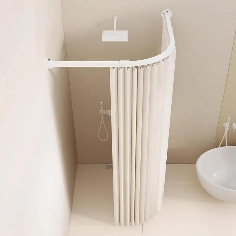 rideau douche gris blanc bleu rayures vertical opacité moderne fixe baignoire toile polyester tuftée