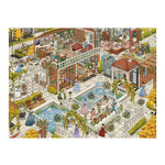 autocollants 3d multicolores illustration village artiste scènes effet diy peinture huile superposés autoadhésifs
