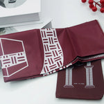 tapis prière voyage imperméable polyester géométrique antidérapant extérieur intérieur moderne rouge bleu