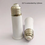 ampoule led e27 adaptateur extension blanc moderne tête amplification 65mm 95mm 120mm ignifuge