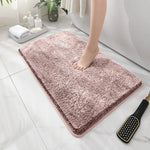 tapis bain poilu antidérapant imperméable résistant couleur gris moderneintérieur prière cuisine chambre