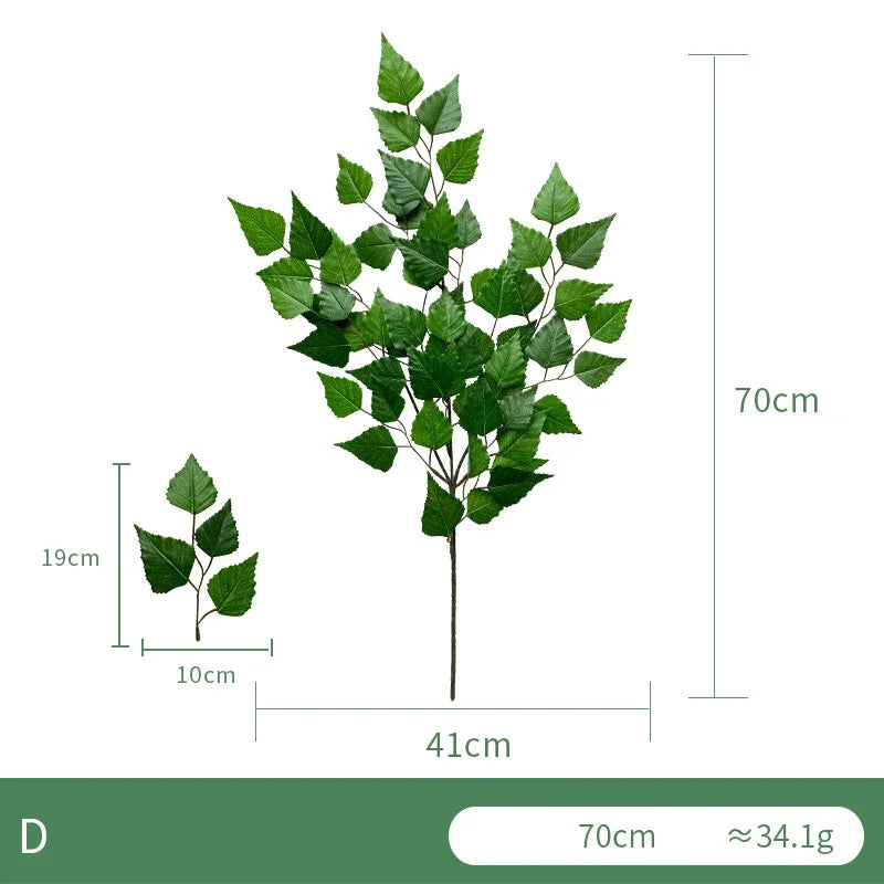 Composition florale avec eucalyptus artificiel