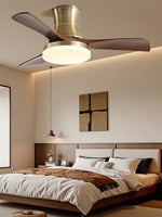 ventilateur marron cuivre moderne led télécommande certification rohs ccc fcc ab