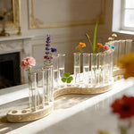 support fleurs silicone transparent tube lab animal compagnie moderne minimaliste