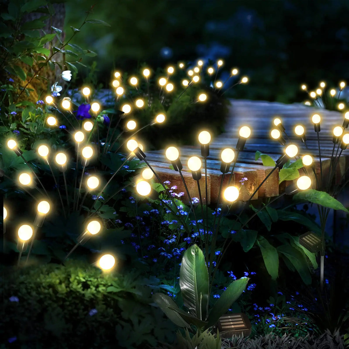 lumière solaire led moderne noire blanche fixée extérieure jardin décoration paysagère ip68 étanche